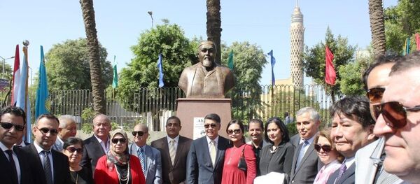 Каир қаласында Абай ескерткіші ашылды Каир қаласында Абай ескерткіші ашылды - Sputnik Қазақстан