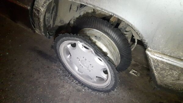 Авто вылетело на бордюр - Sputnik Казахстан