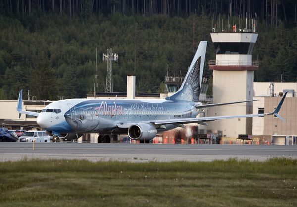 Самолет авиакомпании Alaska Airlines - Sputnik Казахстан