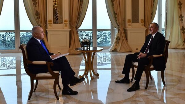 Интервью президента Азербайджана Ильхама Алиева директору МИА Россия сегодня Дмитрию Киселеву - Sputnik Казахстан