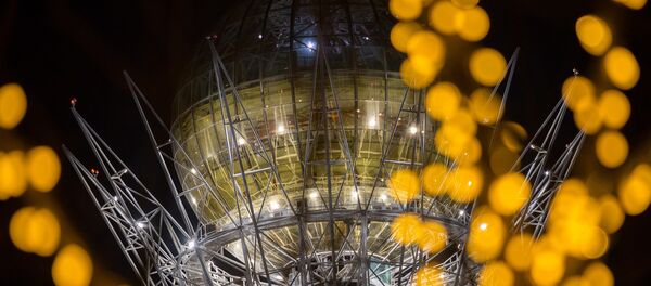 Новогоднее оформление в Астане Новогоднее оформление в Астане - Sputnik Казахстан