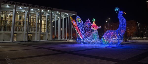 Новогоднее оформление в Астане - Sputnik Казахстан