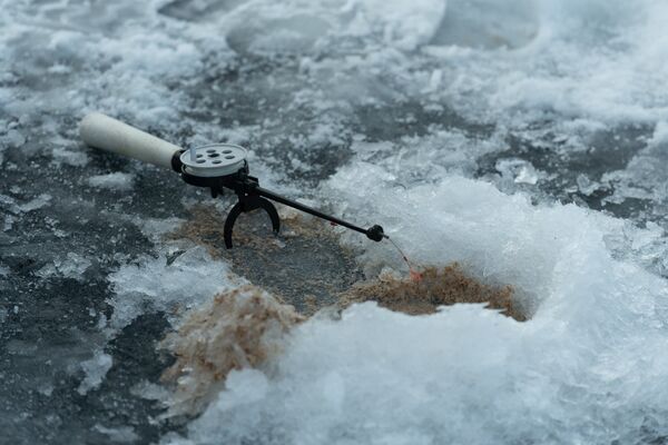 Подледная рыбалка на Капчагайском водохранилище - Sputnik Казахстан