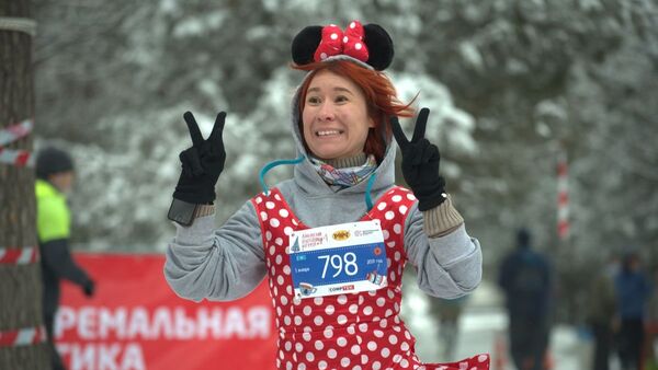 Участники новогоднего марафона - Sputnik Казахстан