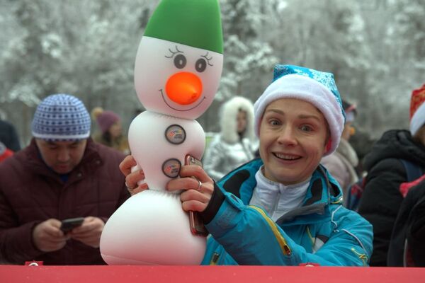 Участники новогоднего марафона - Sputnik Казахстан