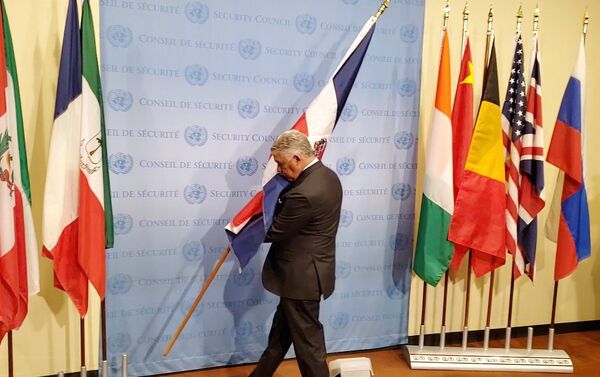 В штаб-квартире ООН состоялась церемония установки флагов новых участников Советиа безопасности организации - Sputnik Казахстан