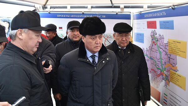 Аскар Мамин проверил ход строительства автобана Астана-Темиртау - Sputnik Казахстан