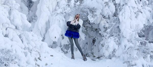 Зимний лес в пригороде Красноярска - Sputnik Казахстан