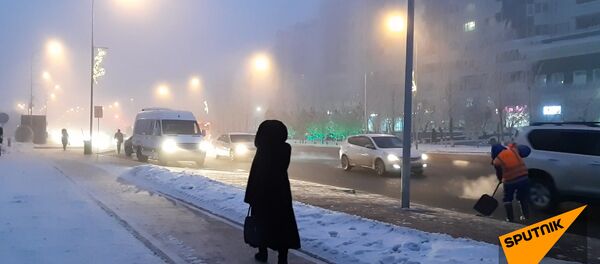 Густой туман накрыл Астану - Sputnik Казахстан