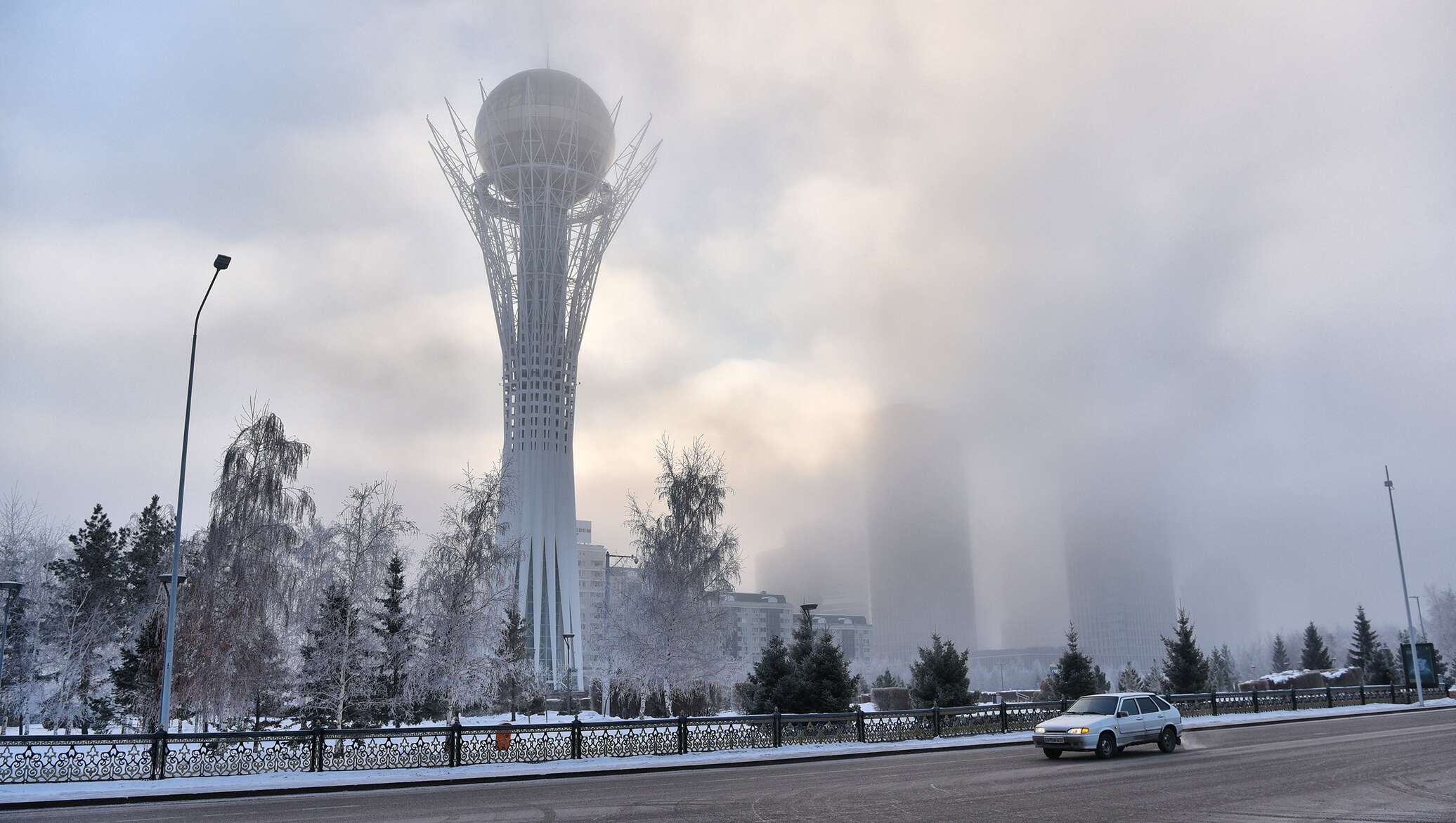 Погода астана казахстан на 10. Астана туман Астана город. Климат Казахстана. Зима в Казахстане. Астана небо.