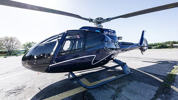 Вертолет Eurocopter ЕС130 Т2 под регистрационным номером UP-EC038 авиакомпании Sky Service - Sputnik Казахстан
