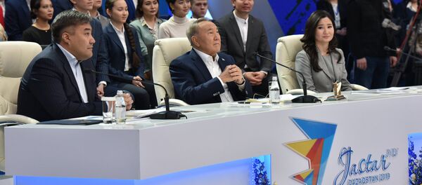 Торжественная церемония открытия Года молодежи Тәуелсіздіктің ұрпақтары с участием главы государства Нурсултана Назарбаева - Sputnik Казахстан