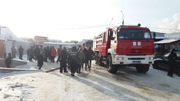 Пожар в ТД Отау Сауда в Костанае - Sputnik Казахстан