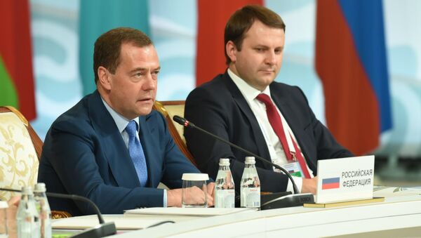 Дмитрий Медведев на заседании Межправсовета ЕАЭС  в Алматы - Sputnik Казахстан
