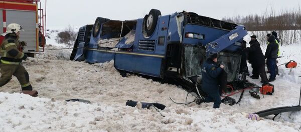 Авария с автобусом в Калужской области - Sputnik Казахстан