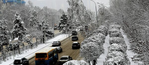 Снегопад в Алматы Снегопад в Алматы - Sputnik Казахстан