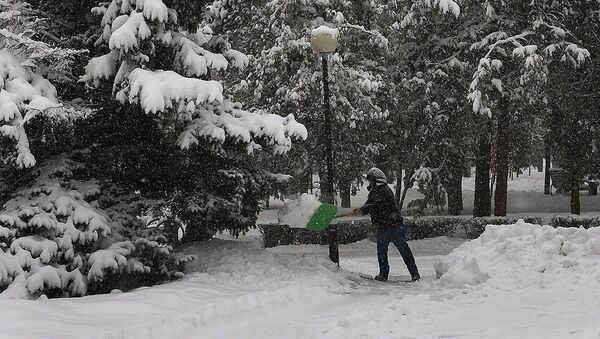 Снегопад в Алматы - Sputnik Казахстан