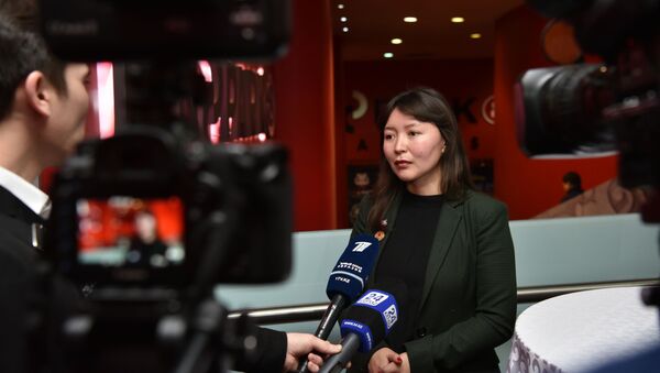 Актриса Самал Еслямова на премьере фильма Айка в Астане - Sputnik Казахстан