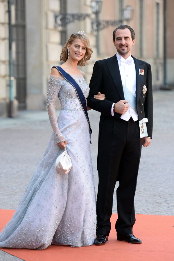 Греческий принц Николай с женой Татьяной - Sputnik Казахстан