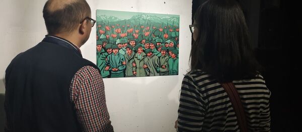 Экспозиция Дурные шутки, работа Erden Zikibay - Sputnik Казахстан