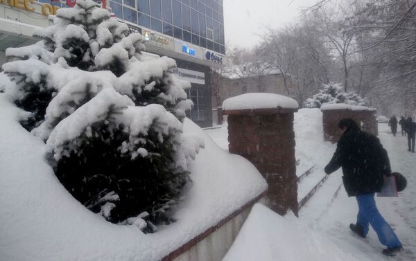 Сильный снегопад в Алматы - Sputnik Казахстан