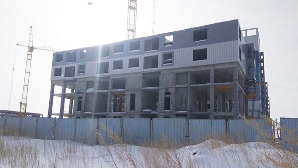 Один из блоков строящегося жилого комплекса Алтын Шар-2 - Sputnik Казахстан