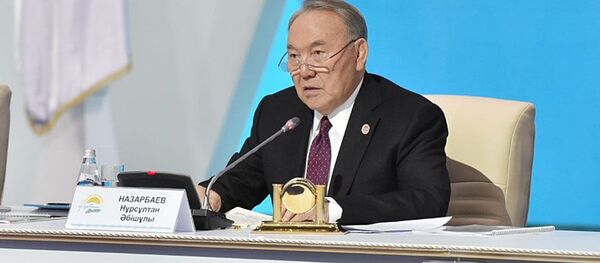 Нурсултан Назарбаев на съезде партии Нур Отан - Sputnik Казахстан