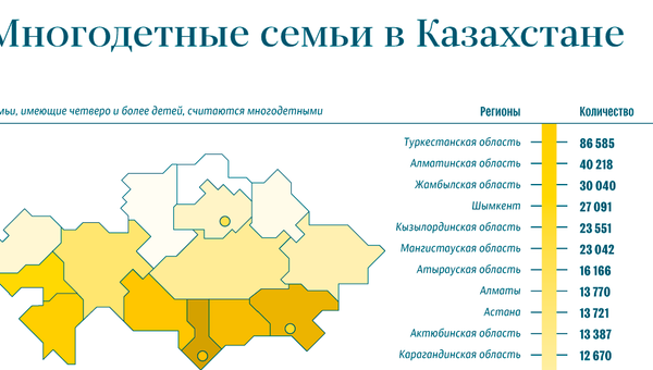 Многодетные семьи в Казахстане - Sputnik Казахстан