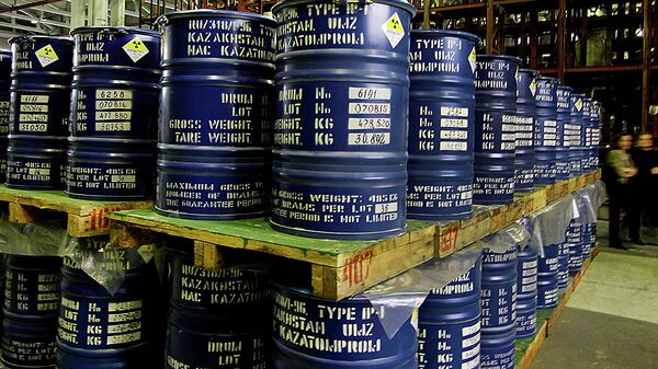 Хранение  урановой продукции, архивное фото - Sputnik Казахстан