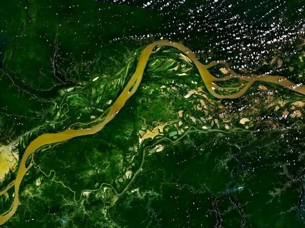 Река Амазонка, снятая из космоса - Sputnik Казахстан