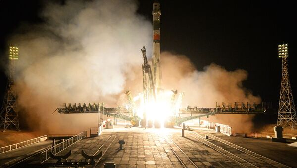Старт пилотируемого корабля Союз МС-12 - Sputnik Казахстан