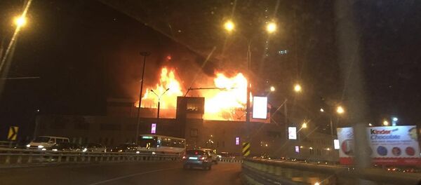 Пожар в Almaty Towers Пожар в Almaty Towers - Sputnik Казахстан