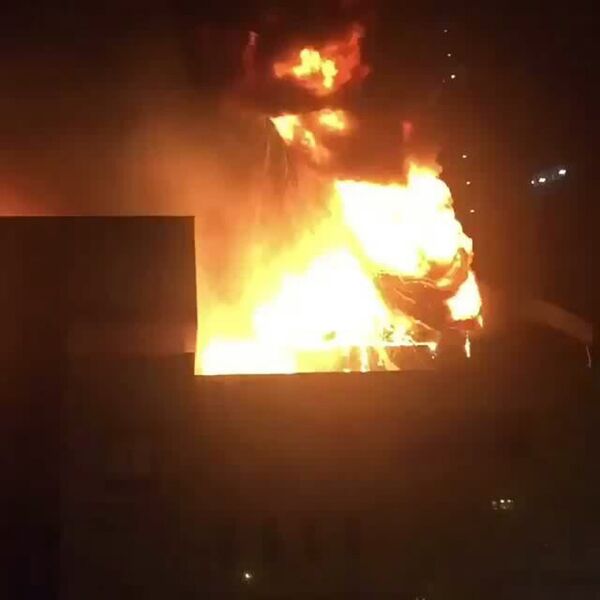 Пожар в Almaty Towers - Sputnik Казахстан
