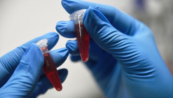 Образцы крови в лаборатории молекулярно-генетических методов  - Sputnik Қазақстан