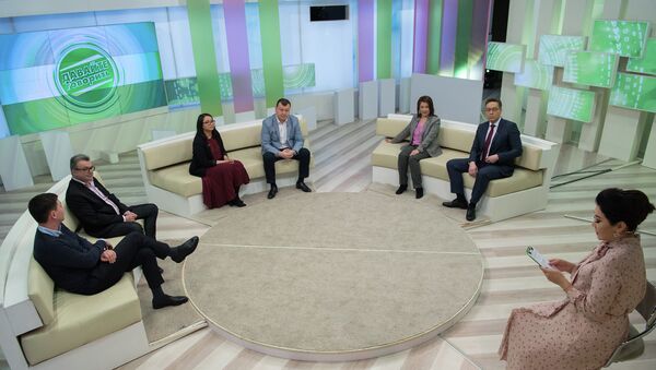 Ток-шоу Давайте говорить на телеканале Хабар - Sputnik Казахстан