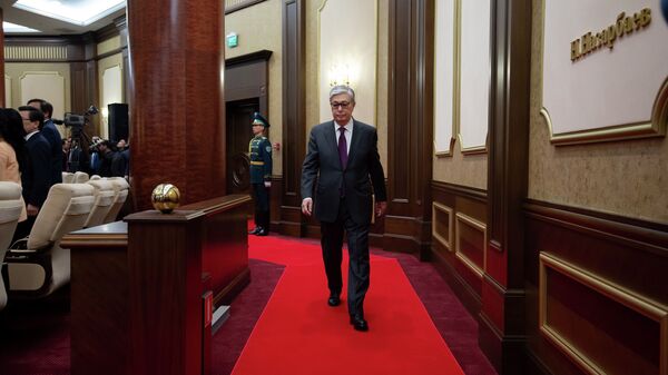 Касым-Жомарт Токаев в ходе совместного заседания палат парламента - Sputnik Казахстан