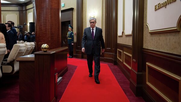 Касым-Жомарт Токаев в ходе совместного заседания палат парламента - Sputnik Казахстан