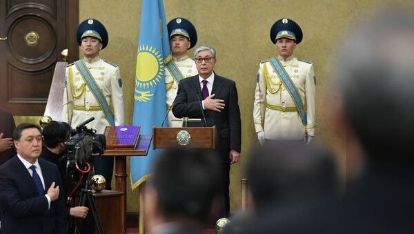 Касым-Жомарт Токаев в ходе принесения присяги президента - Sputnik Казахстан