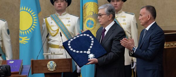 Церемония принесения присяги президентом Республики Казахстан Церемония принесения присяги президентом Республики Казахстан - Sputnik Казахстан