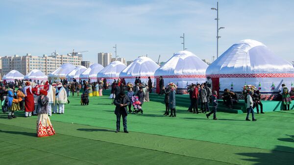 Этноаул на территории проведения выставки ЭКСПО-2017 - Sputnik Казахстан