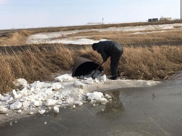 Паводок 2019: спасатели откачивают талые воды на севере Казахстана - Sputnik Казахстан