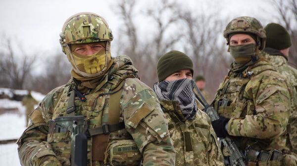 Украина әскери қызметкерлері, мұрағаттық фотосурет - Sputnik Қазақстан