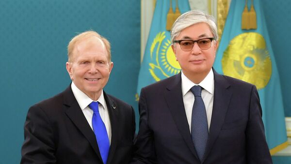 Президент Касым-Жомарт Токаев поздравил посла США Уильяма Мозера с официальным началом дипломатической работы - Sputnik Казахстан