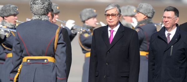 Прилет президента Казахстана  Касым-Жомарта Токаева в Москву - Sputnik Казахстан