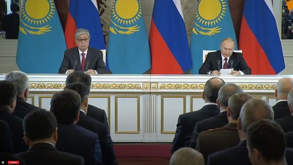 LIVE: Встреча Владимира Путина и Касым-Жомарта Токаева    - Sputnik Казахстан