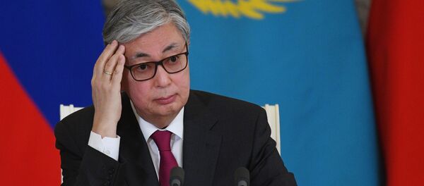 Президент Казахстана Касым-Жомарт Токаев Президент Казахстана Касым-Жомарт Токаев - Sputnik Казахстан