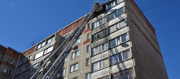 Пожар произошел в одной из новостроек Петропавловска  - Sputnik Казахстан