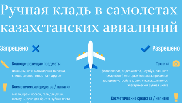 Ручная кладь в самолетах - Sputnik Казахстан