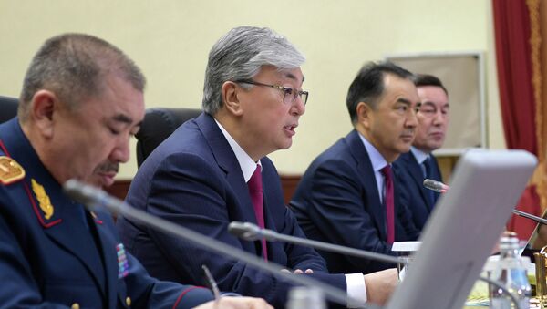 Президент Казахстана Касым-Жомарт Токаев принял участие в расширенном заседании коллегии МВД - Sputnik Казахстан