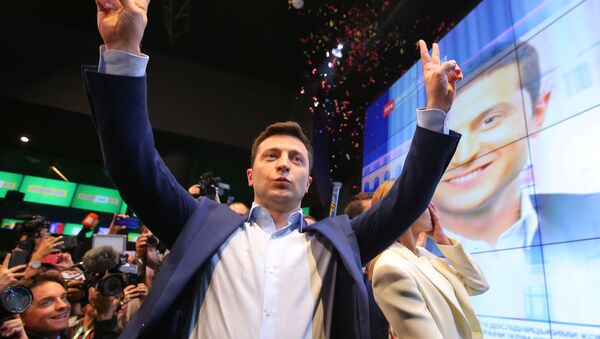 Второй тур выборов президента Украины - Владимир Зеленский после победы на выборах - Sputnik Казахстан